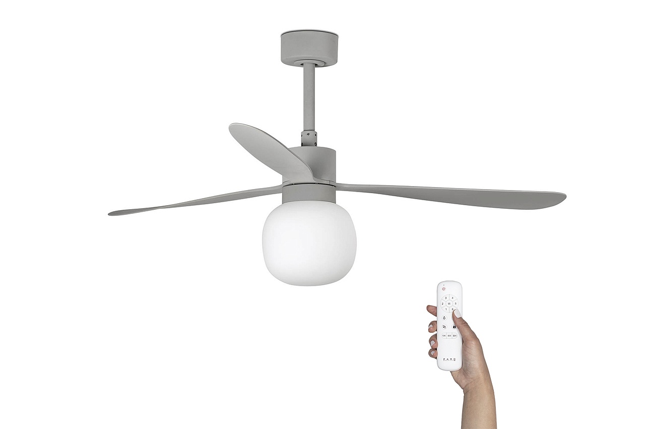 Люстра вентилятор Amelia L Ball Led Gray DC 33762-27FAR