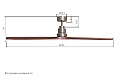 Потолочный вентилятор DREAMFAN Lantau Nickel Black Wood DC 132 33509DC