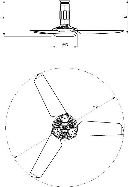 Люстра вентилятор Nordik Air Design 160-29 Transporent Carbon (61032VRT)