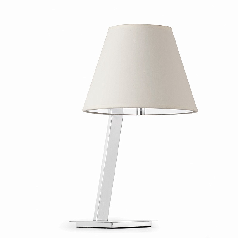 Лампа настольная Moma chrome+white (68500FAR)
