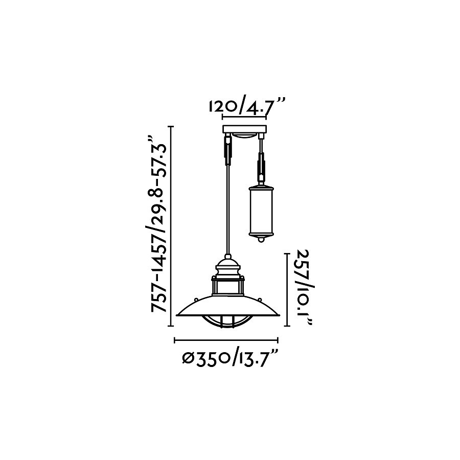 Подвесной светильник Winch brown (66205FAR)