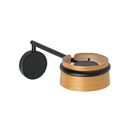 Светильник настенный Loop black+wood (29566FAR)
