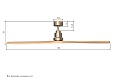 Потолочный вентилятор DREAMFAN Lantau Pine Wood DC 132 (33502DC)