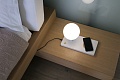 Лампа настольная Niko white+wood (01007FAR)