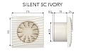 Вытяжной осевой вентилятор Silent 5C Ivory (133913)