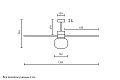 Люстра вентилятор Amelia L Ball Led Gray DC 33762-27FAR