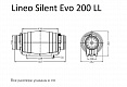 Канальный вентилятор Lineo Silent Evo 200 LL (18203ARI)