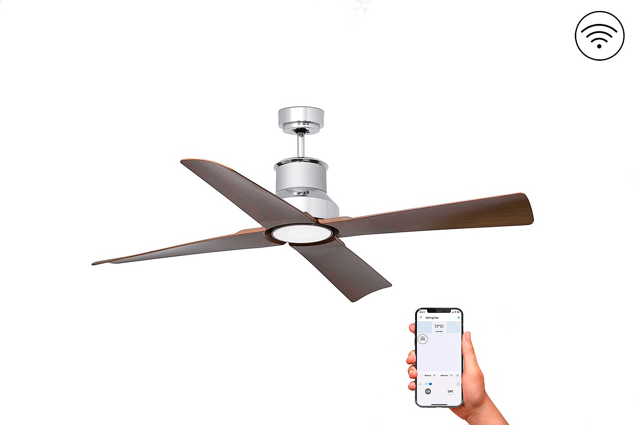 Потолочный вентилятор уличного применения Winche Chrome Wood DC Smart (33482WPFAR)