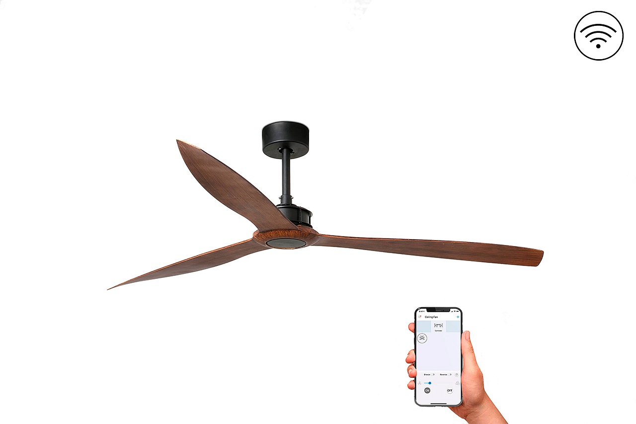 Потолочный вентилятор Big Just Fan Black Wood DC Smart (33430WPFAR)