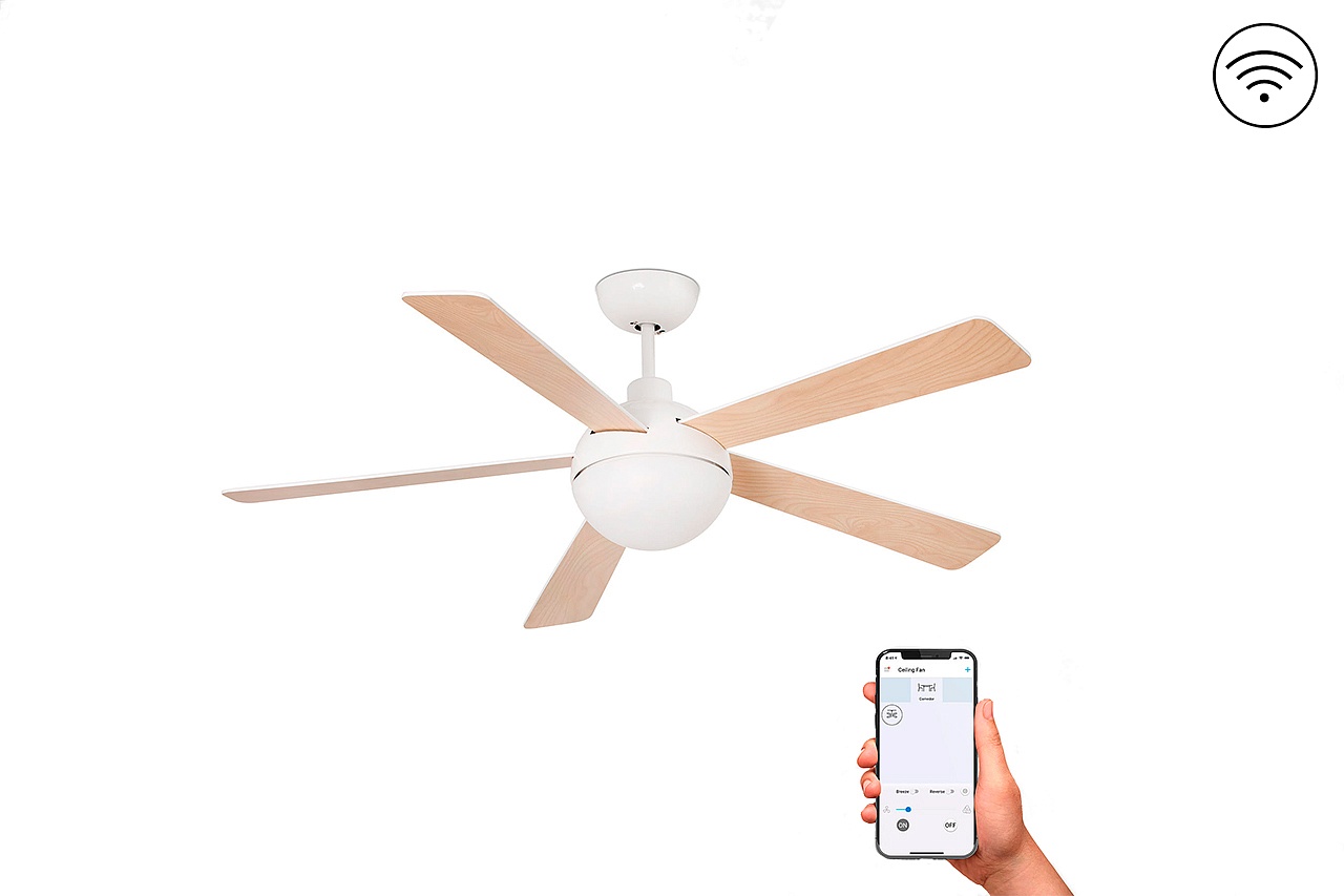 Люстра-вентилятор Izaro Led DC Smart 33514WPFAR