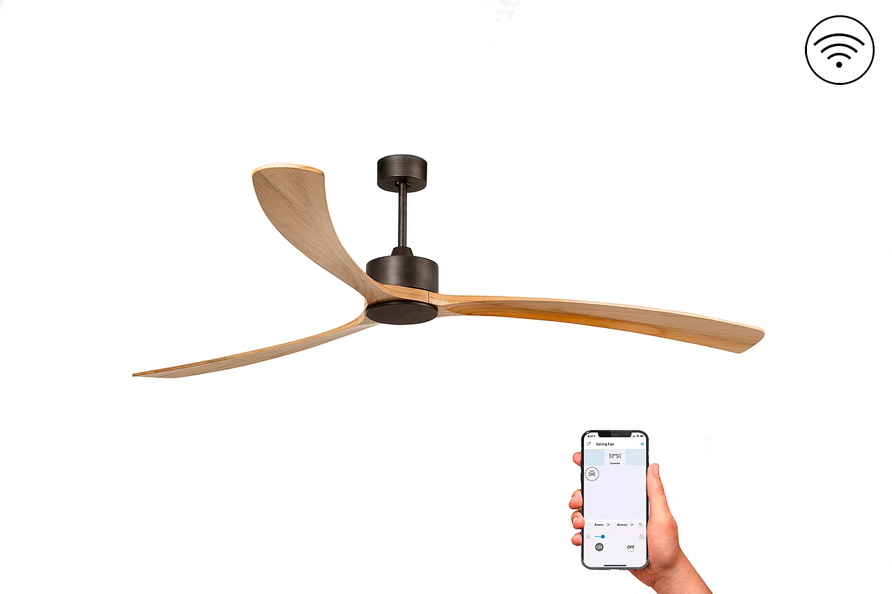 Потолочный вентилятор Kauai Brown Pine DC Smart 34200WPAFAR