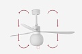 Люстра вентилятор Amelia L Led Ball DC Smart (33760WP-25FAR)