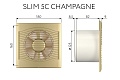 Вытяжной осевой вентилятор Slim 5C champagne (133935)