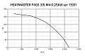 Каминный вентилятор Vortice Heatmaster F400 315 M4 250 ВТ 15301VRT