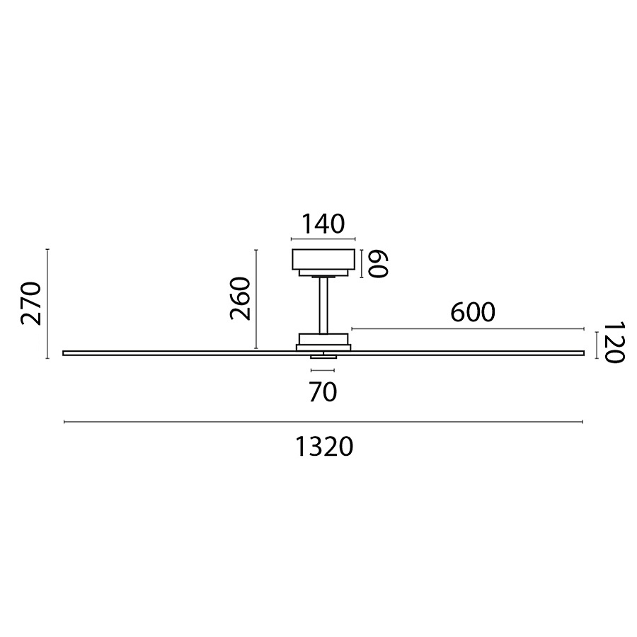 Потолочный вентилятор Milos Black DC (34100FAR)
