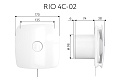 Вытяжной осевой вентилятор Rio 4C-02 (133992)