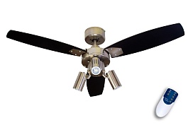 Люстра вентилятор с пультом DREAMFAN Jet Silver RC 105 61105-3DFN