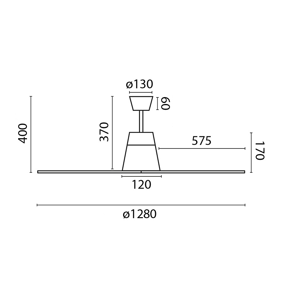 Люстра-вентилятор Typhoon Led Gray DC (33489-15FAR)