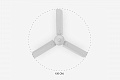 Потолочный вентилятор Eco Indus M White (33005FAR)