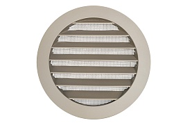 Вентиляционная решетка металлическая антивандальная ARIUS Usav-125 stone grey решетка, 125 мм, cеро-бежевая RAL U727 (136234)