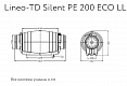 Канальный вентилятор Lineo-TD Silent PE 200 ECO LL (17173ARI)