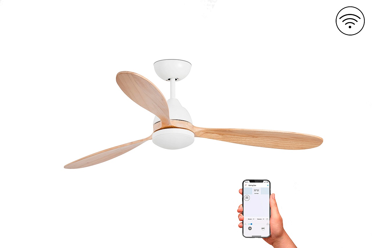 Люстра-вентилятор Poros Led White Pine DC Smart (33524WPFAR)