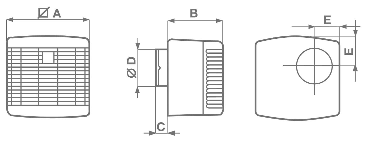 Вытяжной центробежный вентилятор Vort Press 110 LL (11967VRT)