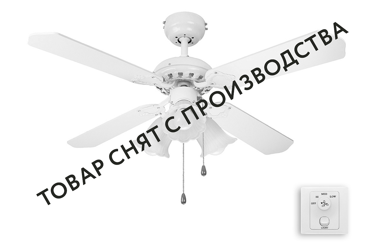 Люстра вентилятор DREAMFAN Princess White REG 105 90106DFN