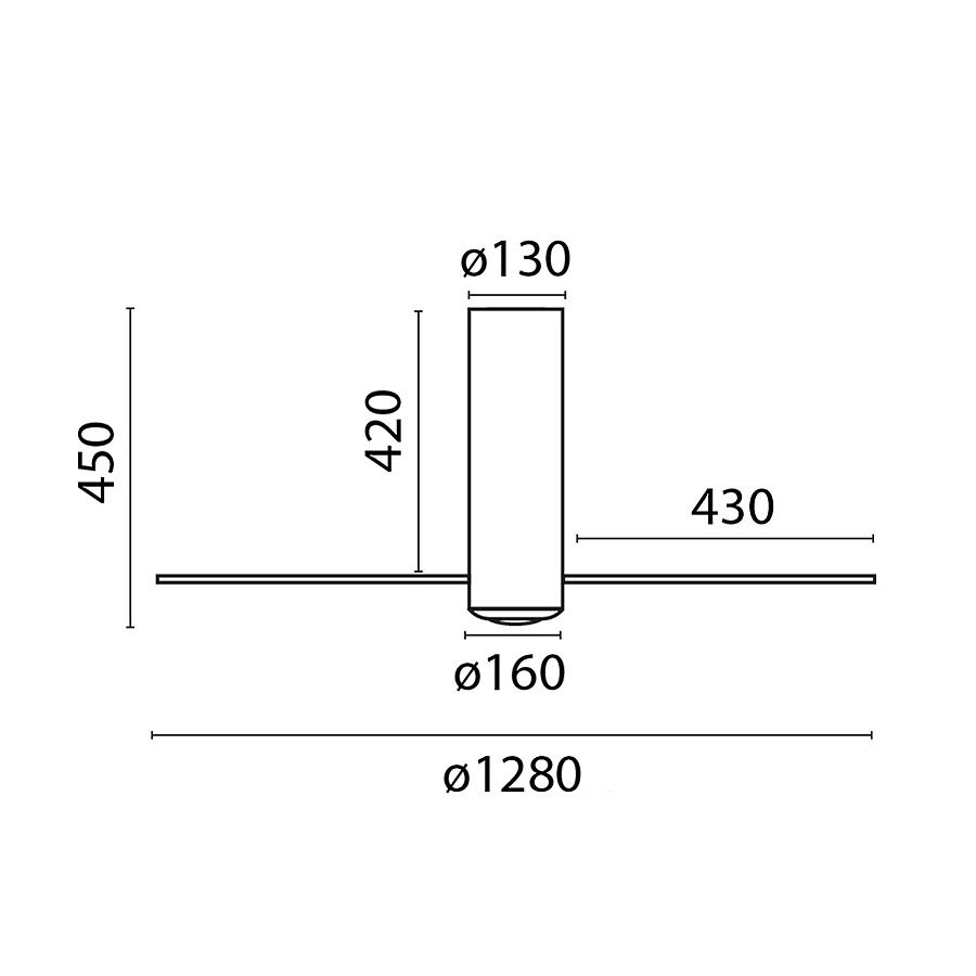 Потолочный вентилятор Tube Fan Transporent DC Smart (33374WPFAR)