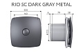 Вытяжной осевой вентилятор Rio 5C dark gray metal (133999)