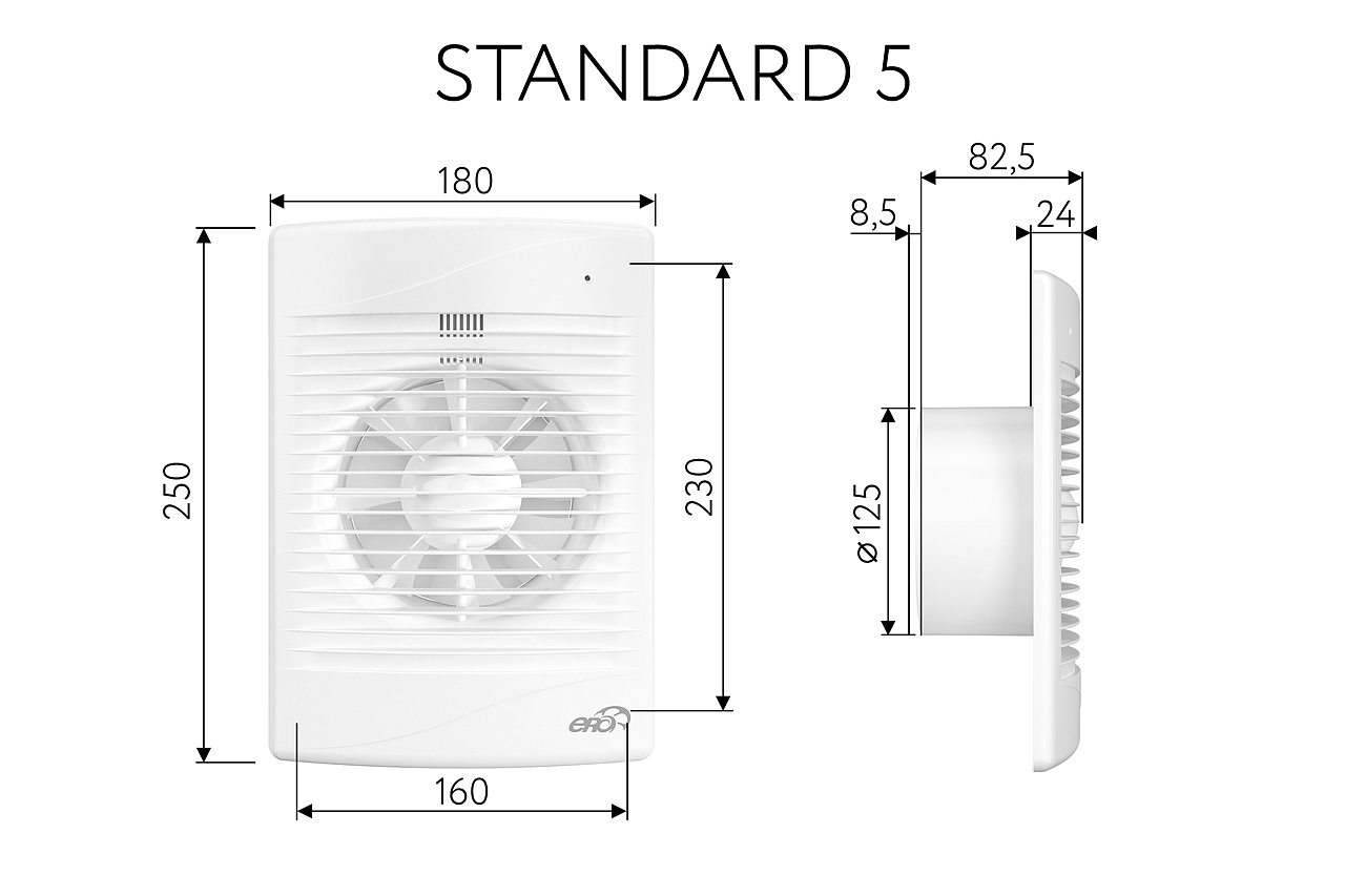 Вытяжной осевой вентилятор Standard 5 (133953)