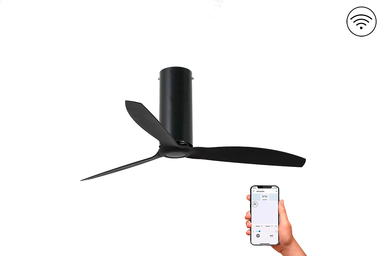 Потолочный вентилятор Tube Fan Black Matt Trans DC Smart (32060WPFAR)