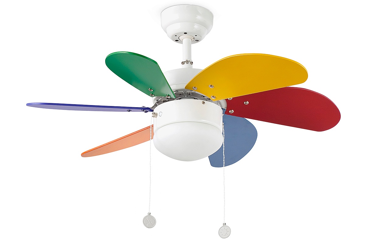 Люстра вентилятор Palao Multicolor (Палао разноцветный) (33179FAR)