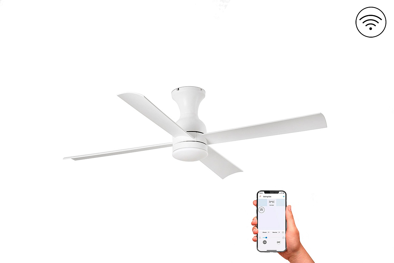 Люстра-вентилятор Fraser Led White DC Smart (33756WPFAR)