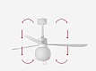 Люстра вентилятор Amelia L Led Ball White DC (33760-25FAR)