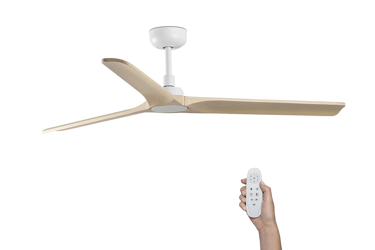 Потолочный вентилятор Heywood M White/light wood DC 33810FAR