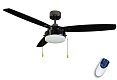 Люстра вентилятор DREAMFAN Fusion Black Chrome RC 132 (90208DFN)