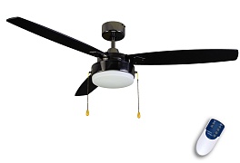 Люстра вентилятор DREAMFAN Fusion Black Chrome RC 132 (90208DFN)